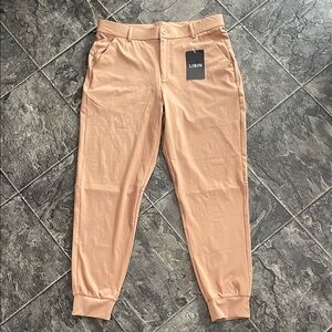 ⭐️NWT LIBIN Women’s Joggers Tan Beige Sporty Athleisure Coastal Cottage Preppy